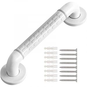 Barre D'Appui WC, Antid&eacute;rapant Poign&eacute;e Douche, Acier Inox et Nylon Barre de Maintien Douche, Poign&eacute;e Baignoire de S&eacute;curit&eacute; pour Personnes &Acirc;g&eacute;es,