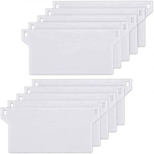 10pcs Plaque de Lestage Store Californien Poids Lest Stores Verticaux Plaque Lestage Store Lamelle Verticale 127mm Pièce Rechange Blanche-LIAIKI