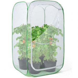 Enclos ext&eacute;rieur en maille de 91 cm, protection contre les parasites, les oiseaux et les nuisibles pour fruits, l&eacute;gumes, fleurs et herbes, cage