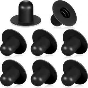 8 Pi&egrave;ces Pompe de Filtration de Piscine au Sol Bouchon de Trou de Cr&eacute;pine Accessoires de Piscine d'&Eacute;t&eacute; de Couleur Unie Bouchon de Pompe de Piscine en
