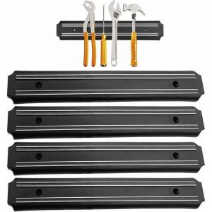 Porte Outils Mural magnetique 4 Pieces 33 cm x 5 cm Barre magnetique Outillage Barre aimant&eacute;e pour Outils Panneau Porte Outils Barre aimant&eacute;e Barre