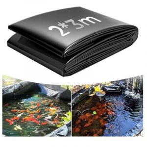 [JAMAIS UTILIS&Eacute;] 2x3m Bache Bassin, B&acirc;che Bassin Ext&eacute;rieur 0.2mm Epaisseur, Liner Bassin Jardin pour Bassins D'agr&eacute;ment, Bassin a Poisson, Cascade