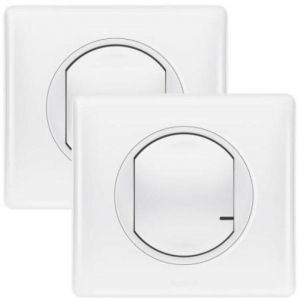 Prêt à poser Céliane créer un va-et-vient : 1 cde sans fil + 1 inter - graphite (067623)