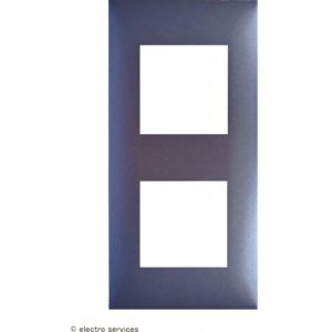 Plaque 2 postes Espace Evolution Arnould Finition: Magnesium
