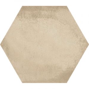 Carrelage gr&egrave;s c&eacute;rame effet chaux hexagone LAVERTON HEXAGONO BAMPTON ET BENENDEN Hexagone 26,6x23 cm Beige - Mat - bo&icirc;te de 0.50 m2