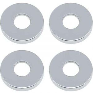 Rosace Robinet Mitigeur Douche 4 Pi&egrave;ces Chrom&eacute;es Rosasse Ouvrante Robinetterie 26mm (3/4 ") Acier Inoxydable Rosace Plomberie Plate Basse for Cuisine