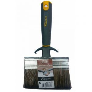 Nespoli &ndash; Brosse bi-mati&egrave;re 100mm pour saturateur &ndash; Application facile sur terrasses bois &ndash; Perche t&eacute;lescopique compatible &ndash; Outil professionnel
