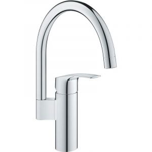 Mitigeur d'&eacute;vier bec haut Eurosmart noir - GROHE SARL