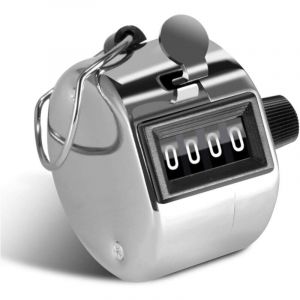 Cyslmuk - Compteur Manuel 4 Chiffres Compteur de Passage pour Compteur de Personnes, Sport de Golf, École des Formateurs