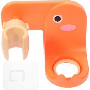 Support de Pommeau de Douche Support de Baguette de Douche à Main Réglable avec Porte- Bouteilles de Gel Douche Crochet Porte- Shampooing Support