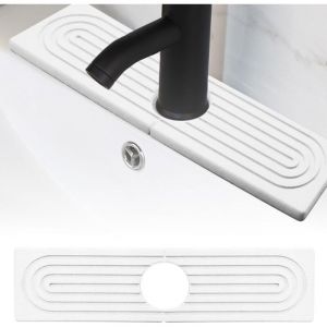 Tapis de Pierre absorbante pour &eacute;vier, tapis de goutte de pierre, tapis sec de cuisine, terre de diatom&eacute;es &agrave; s&eacute;chage rapide, plateau d'&eacute;vier pour