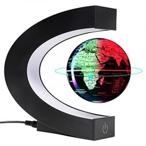 Globe lumineux &agrave; l&eacute;vitation magn&eacute;tique &agrave; changement de couleur Petits outils high-tech decoration bureau de travail Cadeau d'anniversaire homme