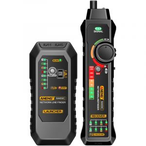 Jeffergarden D&eacute;tecteur de c&acirc;bles r&eacute;seau multifonction RJ45 RJ11 Testeur LAN Outil de mise en r&eacute;seau Traqueur de c&acirc;bles R&eacute;cepteur Traceur Mesure