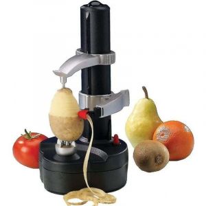 &Eacute;plucheur de fruits et l&eacute;gumes en acier inoxydable &Eacute;plucheur de l&eacute;gumes &eacute;lectrique &Eacute;plucheur de fruits et pommes Coupe-pommes de terre - Machine &agrave;