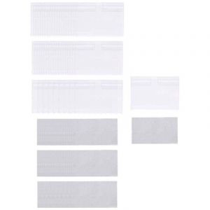 &Eacute;Tiquette de Prix Porte-&eacute;Tiquette en Plastique Transparent 50 Pi&egrave;Ces, Amovible avec Clip D'&eacute;Tag&egrave;Re pour Bacs Rangement &eacute;Tiquettes Panier