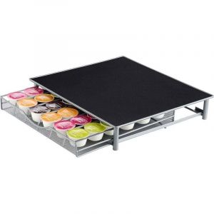 Vtizikl Distributeur de capsules compatible avec la machine &agrave; caf&eacute; Nescaf&eacute; Dolce Gusto - Bo&icirc;te de rangement pour capsules - Support pour capsules de