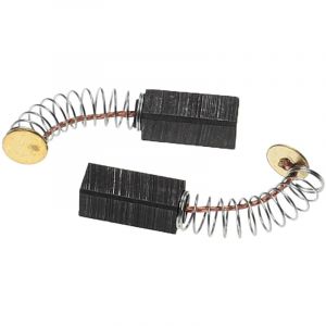 Vhbw - 2x balais charbon 6,3 x 6,3 x 15,5 mm compatible avec Bosch pss 230, pst 50, gss 28 a, pst 50-E, pst 50 pe, pst 50-2 outil électrique + ressort