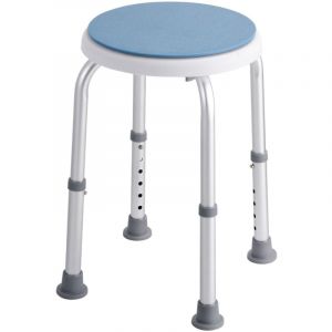 Mophorn - Chaise de douche, siège pivotant à 360°, tabouret de bain à hauteur réglable pour la douche ou la baignoire, banc antidérapant pour