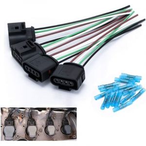 Bobine d'Allumage Connecteur, C&acirc;ble de Remplacement pour vw Audi avec Bornes Thermor&eacute;tractables