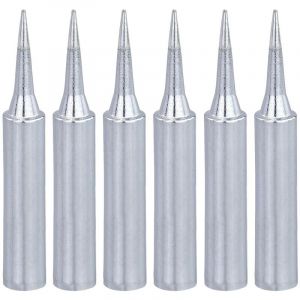 Lot de 6 pointes de fer à souder, pannes à souder, réacteur de panne à souder 900M-T-I, kit de pannes à souder de rechange, pour pistolet à souder,