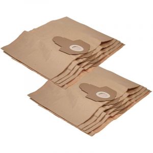 vhbw 10x Sacs compatible avec Parkside PNTS 1300A1, PNTS 1300B2, PNTS 1300, PNTS 1250 aspirateur - 31,5cm x 19cm