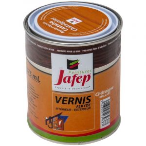 Vernis synth&eacute;tique ch&acirc;taigne brillant Jafep 375 ml