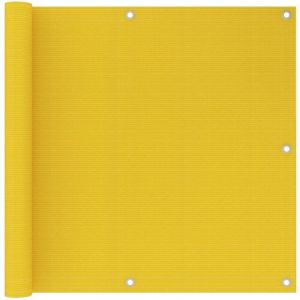 Maison Chic - Brise Vue &Eacute;cran de balcon Pour Jardin, Balcon, Terrasse Jaune 90x300 cm pehd 72755