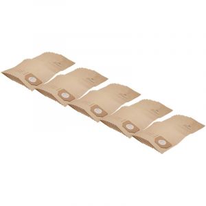 50x sacs compatible avec Parkside (Lidl) PAS500B1, pnts 1250, PNTS1300, PNTS1300/A1, PNTS1400 aspirateur - papier, marron - Vhbw