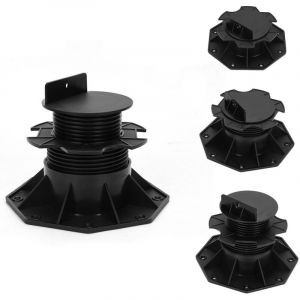 Randaco PLOT R&Eacute;GLABLE DE 60 &Agrave; 140 MM POUR TERRASSE BOIS ET COMPOSITE Roulements pour lames de terrasse en bois Carton de 20 plots