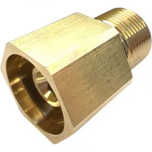 Adaptateur 6 pour K&auml;rcher EasyLock TR22 IG vers M22 x 1,5 AG - Adaptateur en laiton pour nettoyeur haute pression HD/HDS - Connecte le pistolet