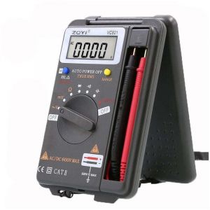 Mini Pocket Multim&egrave;tre Num&eacute;rique Voltm&egrave;tre Amp&egrave;rem&egrave;tre Testeur de r&eacute;sistance Ohm Volt Amp M&egrave;tre 4000 Compte
