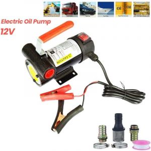 Pompe Transfert Gasoil DC 12 V, 50L/min Pompe d'extraction Pompe de Transfert de Carburant &Eacute;lectrique pour le Liquide de Carburant, pour le Moteur de
