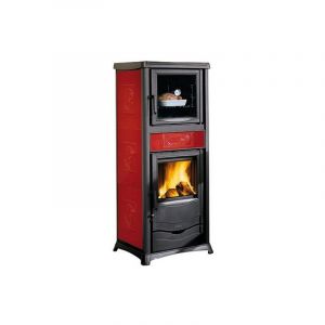 La Nordica - Thermo poêle à bois avec four TermoRossella Plus Forno dsa 4.0 11.1 kW Bordeaux