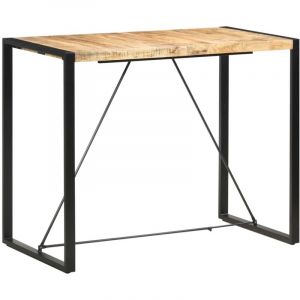 Table de bar 140x70x110 cm Bois de manguier massif vidaXL