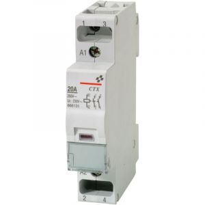 ABB - Contacteur modulaire de puissance 20A ou 24A - Type de contact - Bobine 20A - 24V - 2NO (2F) - Ouvert au repos
