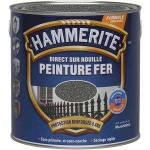 Hammerite - Peinture Direct Sur Rouille Forgée Gris Zinc 2,5 l
