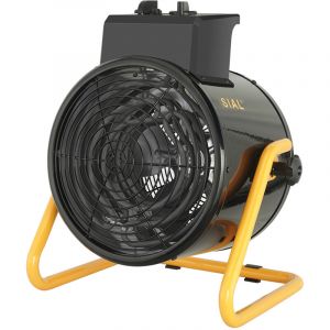 SIAL Industriel Radiateur &eacute;lectrique - 3000W Chauffage Soufflant - Pour Chantier, Atelier Ou Garage (Noir) D3