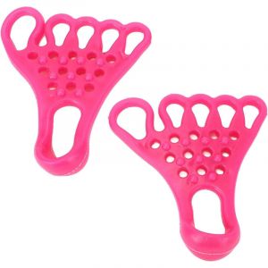 Ceinture d'&eacute;tirement des orteils rose correctrice en forme de griffe pour redresser et &eacute;tirer les orteils et d&eacute;tendre les muscles des pieds