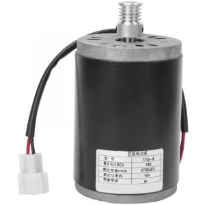 Kkmoon - Moteur Électrique dc Permanent 180V 150W - Pignon Chaîne & Poulie Synchrone en Alliage d'Aluminium - Moteur à Balais pour Applications