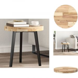 Dessus de table rond Ø40x4 cm bois massif d'acacia - Dessus De Table - Table Ronde - Acacia - Meuble De Salle à Manger - Plateau De Table