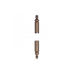 Otlav - Demi cache-fiches en laiton gc 839 finition vieil argent ø 14 mm pour fiches Exacta 495 menuiserie bois boîte de 20