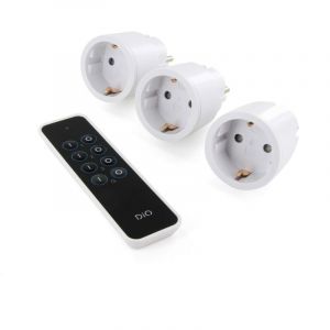 Set de 3 prises Schuko + t&eacute;l&eacute;commande DIO