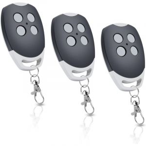 Lot de 3 t&eacute;l&eacute;commandes d'ouverture de Porte de Garage 433,92 MHz Compatible avec Ditec GOL4, BIXLP2, BIXLS2, BIXLG4, 4 canaux Rolling Code