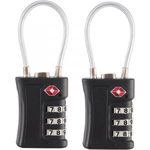 Cadenas à combinaison pour valise, cadenas à combinaison avec code, accessoires de voyage, petits cadenas pour valises, bagages, casier de gym, sac à