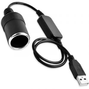 USB Booster Line 5V to 12V voiture allume - cigare femelle convertisseur de c&acirc;ble, adaptateur allume - cigare USB pour allume - cigare voiture