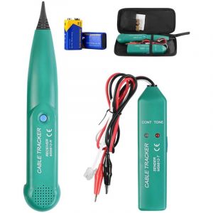 D&eacute;tecteur de Cable &eacute;lectrique, Traqueur de c&acirc;bles, Traceur de C&acirc;ble Portable, Testeur de C&acirc;bles T&eacute;l&eacute;phonique, Pour Localiser Les C&acirc;bless R&eacute;seau Et
