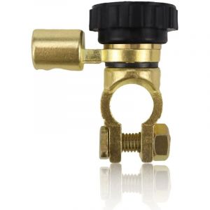 Interrupteur de D&eacute;connexion de Batterie Coupe Circuit Batterie 12v Coupe Batterie Universel Alliage de Zinc Coupe Circuit pour 15.5-17 mm Batterie