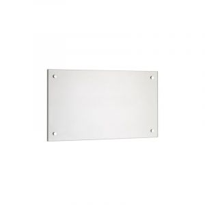 Tremp&eacute; transparent cuisine mur arri&egrave;re r&eacute;troviseur carrelage miroir de protection murale tuile de cuisine verre transparent - 80x55CM