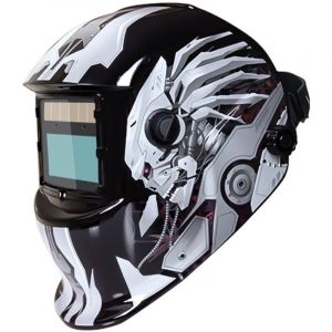 Casque de soudage automatique casque de soudage avec 2 lentilles et 2 capteurs de filtre dimmable din9 13 pour soudage à l'arc mig tig mag