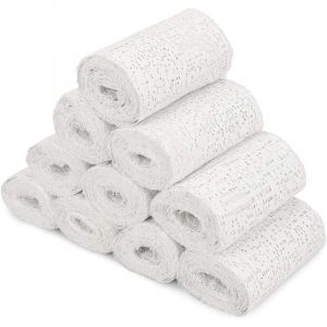 Beijiyi - 10x Bande de pl&acirc;tre - Bandes pl&acirc;tr&eacute;es en Tissu - Mat&eacute;riel Moulage d&eacute;coration Sculpture - Art cr&eacute;atif - Aussi pour Le Corps -7.5cm2.7m